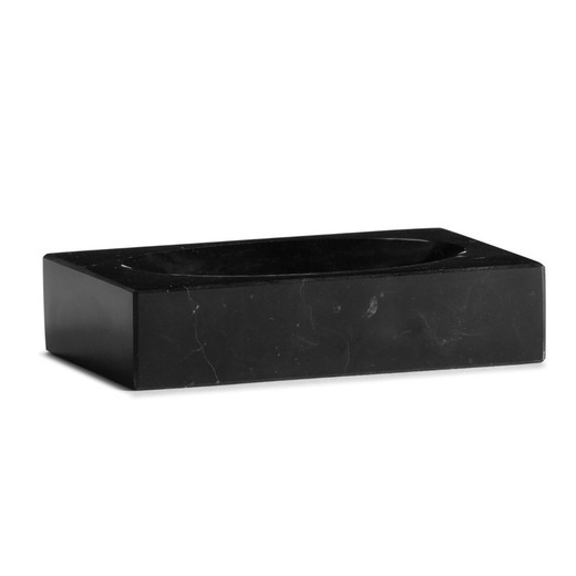 Porte-savon en marbre noir, 13x9x3cm
