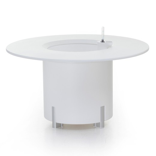 Modular Planter of Autriego Mondum Mediterraneo Round White 40x40x45 cm