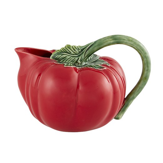 Steingutkrug in Rot, 29,5 x 28 x 20,3 cm | Tomate