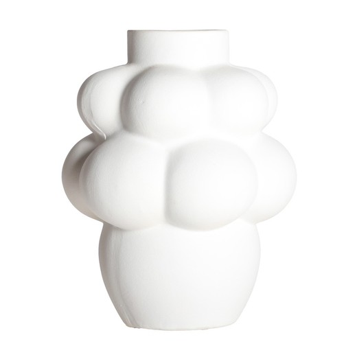 Vase en céramique blanc, Ø 28 x 36 cm | Zick