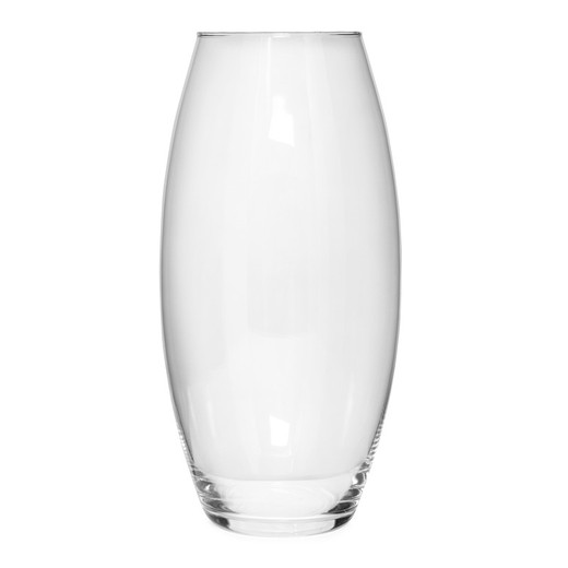 Vase en verre transparent, 37x7 cm