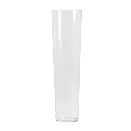 Glass vase, 19x19x70 cm