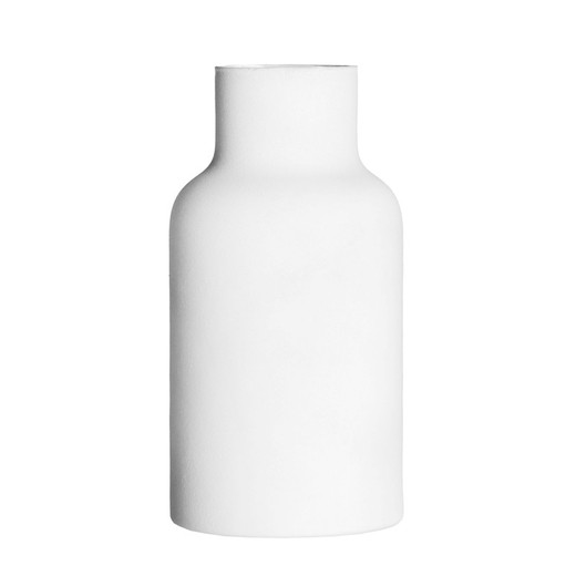 Γυάλινο βάζο σε λευκό, Ø 17 x 34 cm | Nagore