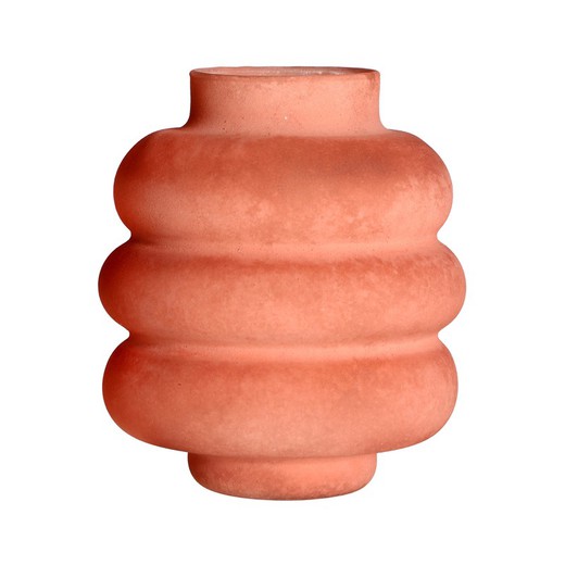 Terracotta glass vase, Ø 26 x 27 cm | Kidha
