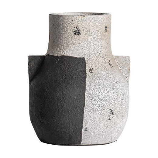 Mintlaw Terrakotta-Vase in Schwarz, 21 x 20 x 26 cm