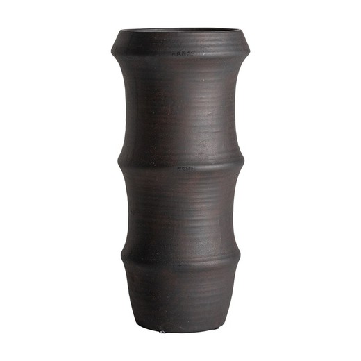 Jarrón Nohae de cerámica en negro, 23 x 23 x 47 cm