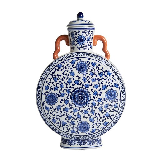 Vaso in ceramica Plitz naturale, 24 x 10 x 36 cm