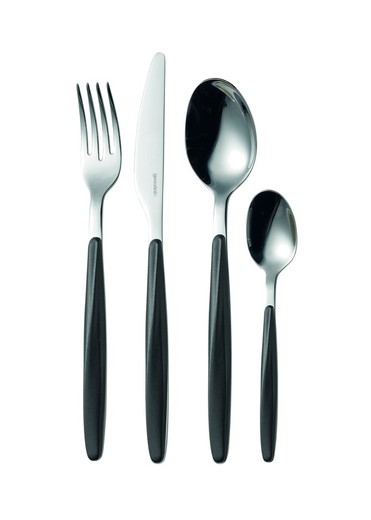 Set of 24 Cutlery My Fusion Black My Fusion Series