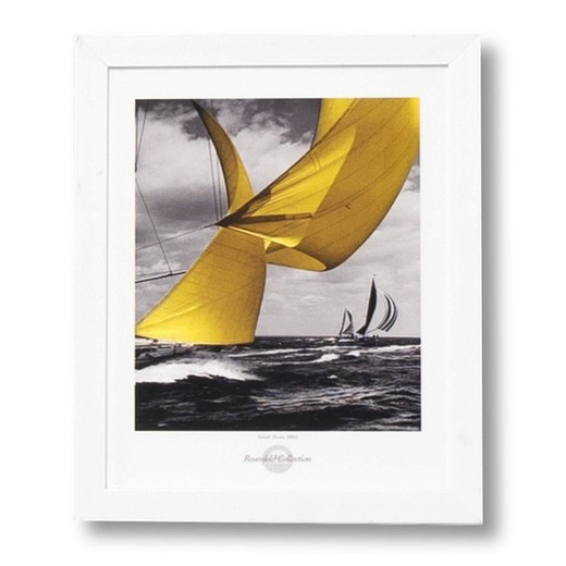 SAIL poster with white frame, 25x3x30 cm
