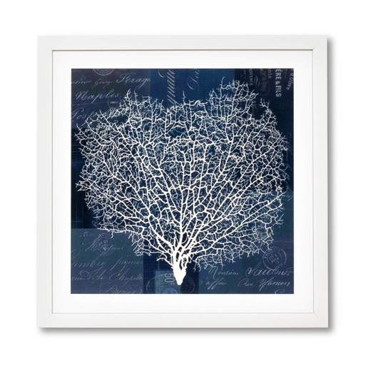 SHADE print with white frame, 40x3x40 cm