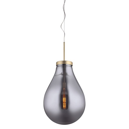Lámpara de techo Hatann Smoky L, 50x80 cm