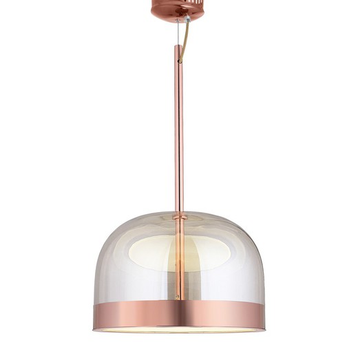 Hanglamp mod. Raychel- Pink Pearl + champagne D36