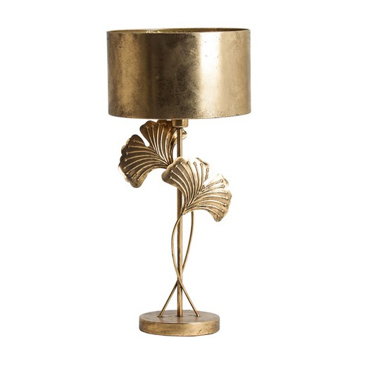 Lampada da tavolo in ferro placcato oro, Ø 35 x 74 cm | Hojas