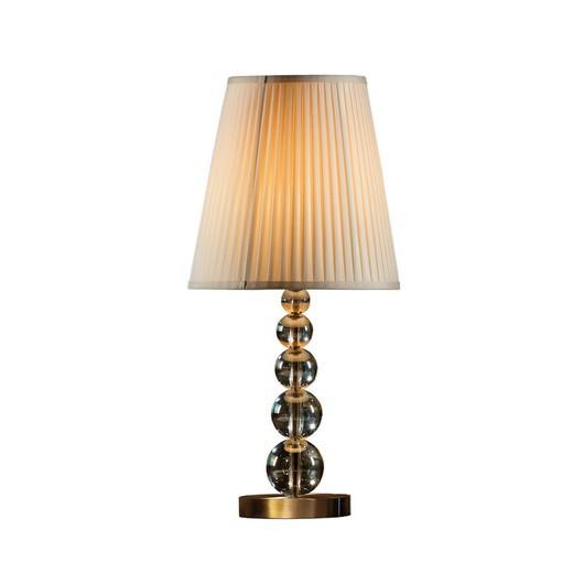 Mercury Champagne Brass and Crystal Table Lamp L, Ø29x61cm