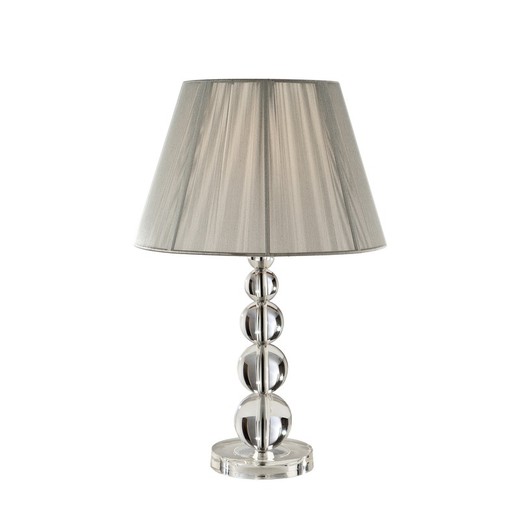 Lampa stołowa L Mercury Silver, Ø36x55cm