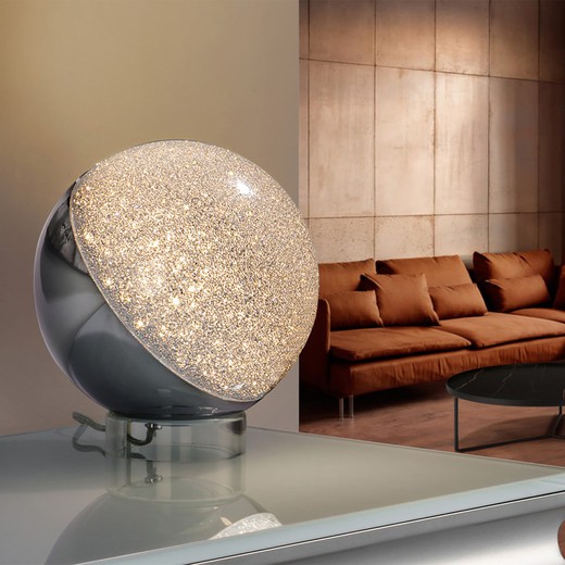 Metal sphere 2024 table lamp