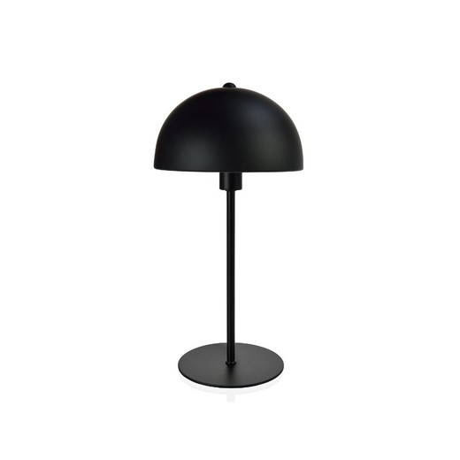 Bordlampe i sort metal, 20x20x39 cm