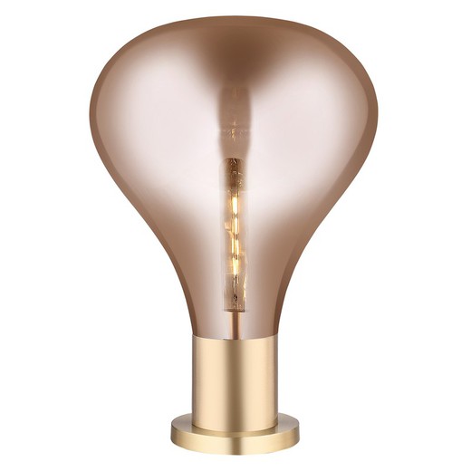 Lámpara de mesa mod. TRIZ ambar, (Ø40x53 cm)