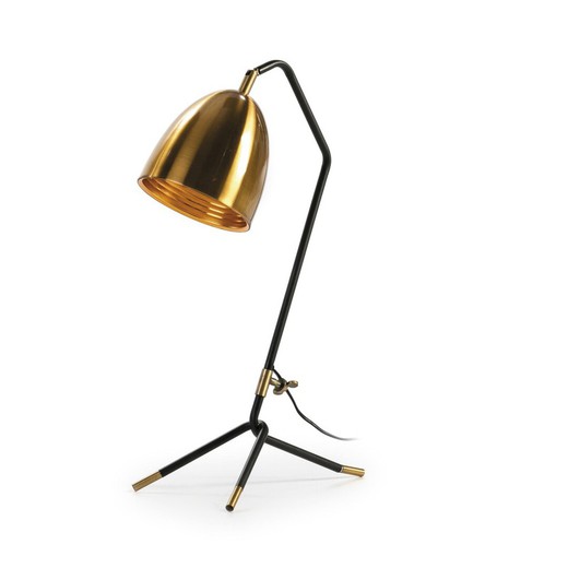 Svart och guld bordslampa30x21x55