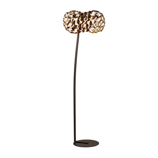 Narisa Rose Gold Plated Metal Floor Lamp with 5 lights, Ø47x167cm