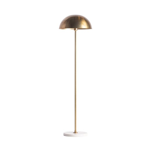 Stehlampe aus Eisen in Gold, 39 x 39 x 142 cm