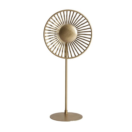 Lámpara de pie de hierro dorado, 53 x 38 x 121 cm | Zug