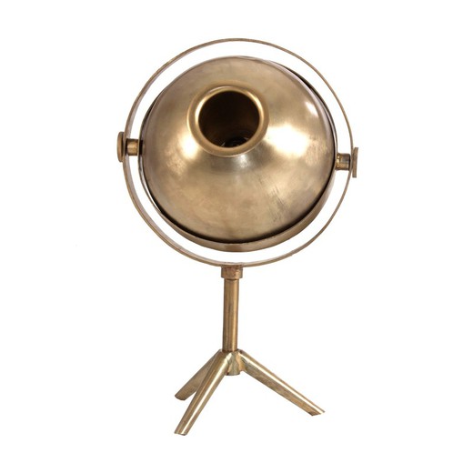 Lámpara de mesa de hierro y latón en dorado, 48 x 34 x 80 cm | Barzy