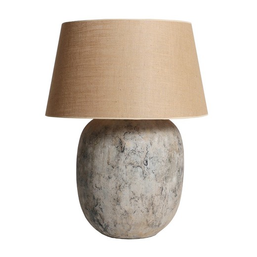 Lampe de table en ciment gris, 70 x 70 x 96 cm