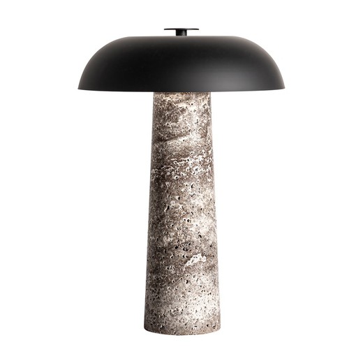 Lampe de table en fer noir, 30 x 30 x 40 cm