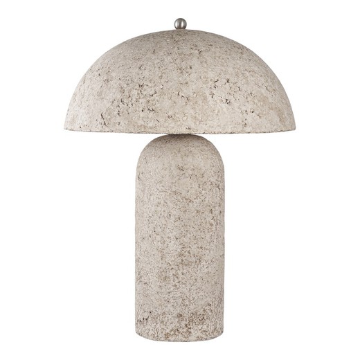 Lampada da tavolo in cartapesta grigio pietra, 36,5 x 36,5 x 49,5 cm | Astley