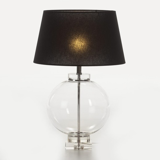 Bordlampe uden lampeskærm 30x30x47 Akryl / Metal / Transparent Glas