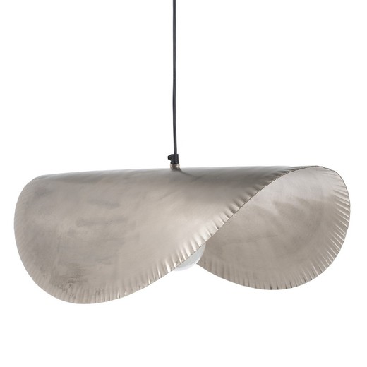 Lampada da soffitto in alluminio color argento, 62 x 34 x 120 cm