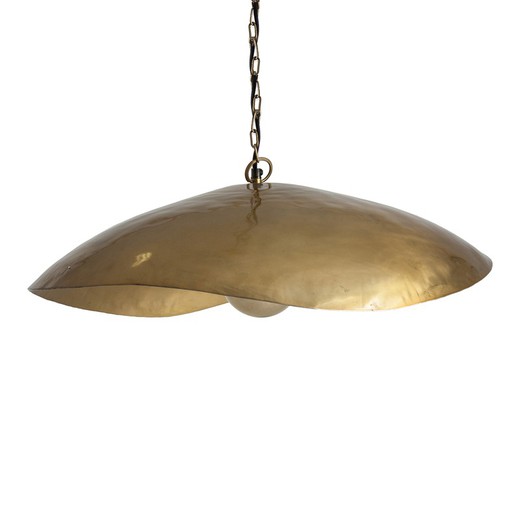 Goldene Eisen-Deckenlampe, 70x49x28cm