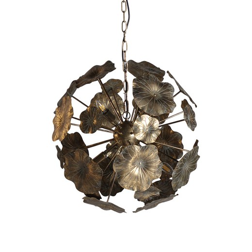 Golden Iron Ceiling Lamp, Ø60x62cm