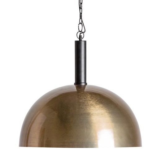 Lampada da soffitto in ferro nero/oro, 39 x 39 x 142 cm