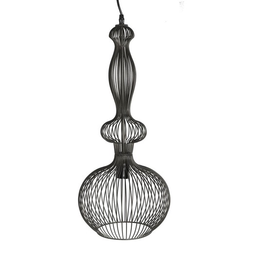 Black Iron Ceiling Lamp, Øx25x62cm