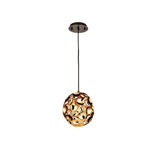 Narisa Rose Gold Rose Gold Plated Metal Ceiling Lamp, Ø18x22cm