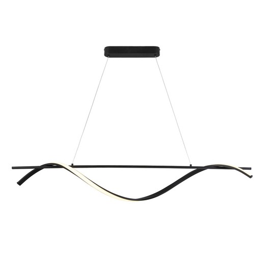 Metal og sort aluminium loftlampe, 150 x 23 x 23 cm | Boa