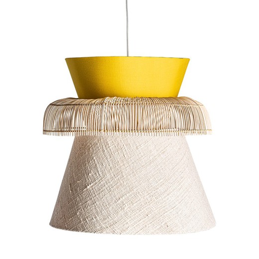 Rattan-Deckenlampe, Ø60x62cm