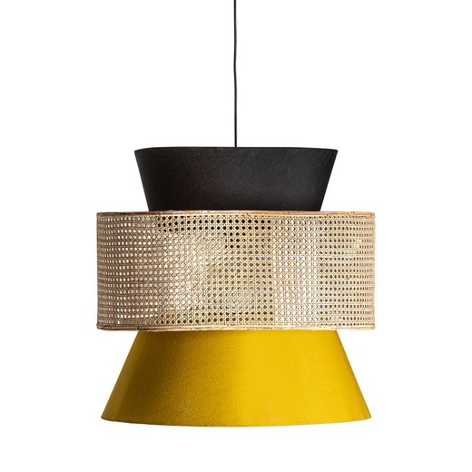 Lampada da soffitto in rattan, Ø61x62cm