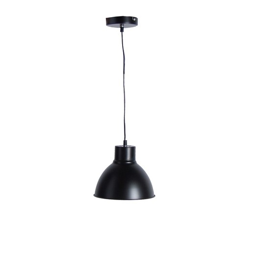 Lámpara de Techo Hierro Campana Negra, 20x20x19 cm