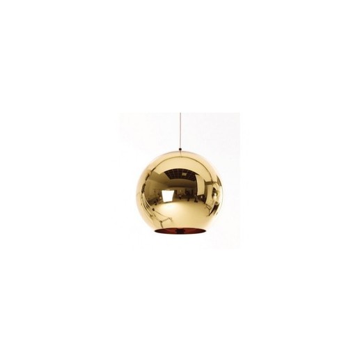 Lampada da soffitto in cristallo oro Hugo, Ø25x25 cm