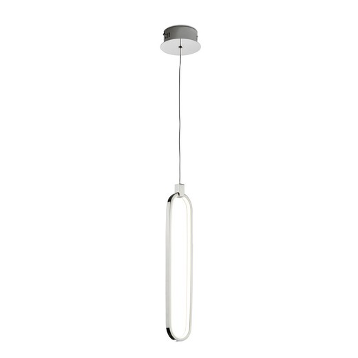 Lámpara de techo de aluminio plateado, Ø 13 x 49 cm | Colette