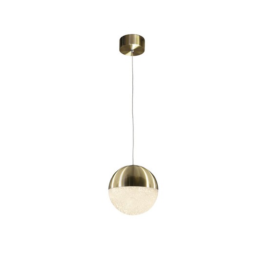 Led Ceiling Lamp of Metal Sphere Gold, Ø20x20cm