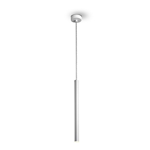 Lampa sufitowa LED z metalu Varas Blanco, Ø8x50cm