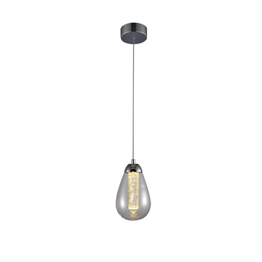 Lámpara de techo LED de metal y cristal, Ø 12 x 20 cm | Taccia