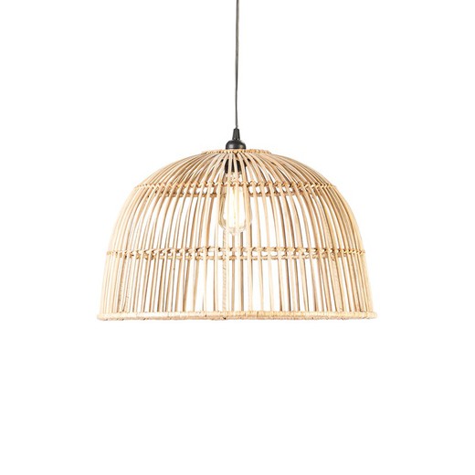 Natural Wicker Ceiling Lamp, 51x51x31 cm