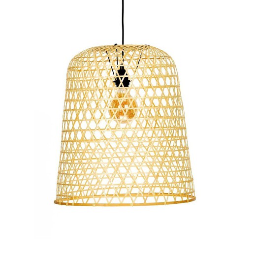 Bambusowa lampa sufitowa, 45x45x48cm