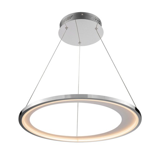 LARIS - Lampada da soffitto Chrome con luce LED dimmerabile, 62 x 55 cm