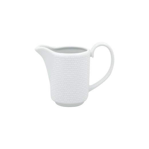 White porcelain milk jug, 13 x 6 x 10.5 cm | Basket